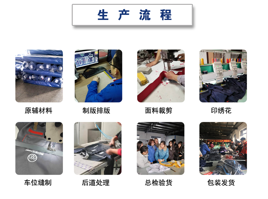 艳蓝拼橘黄色工作服AC2201-5(图11)